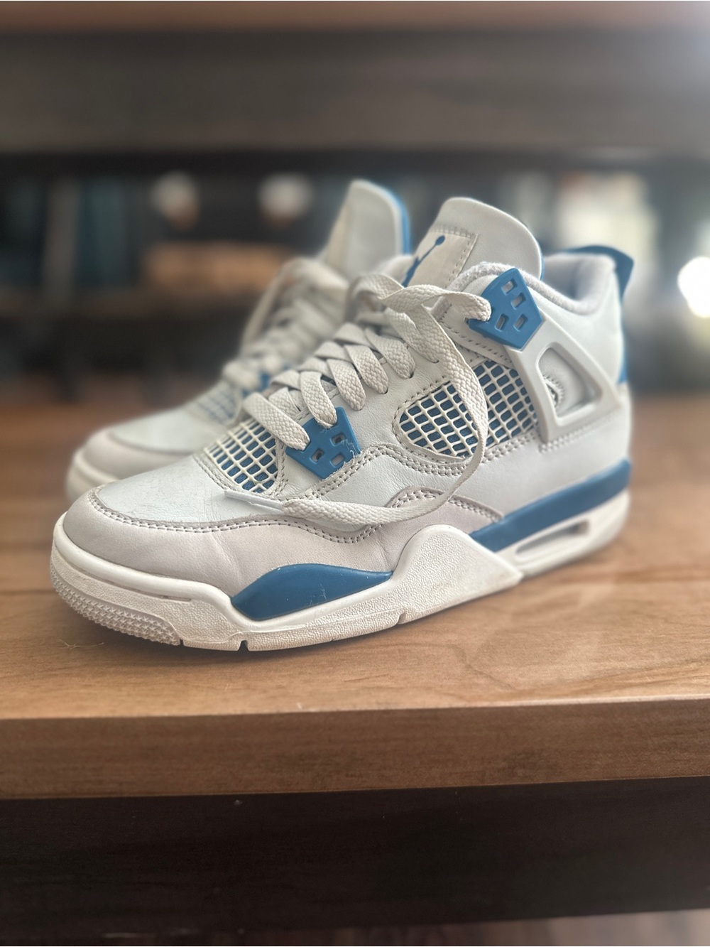 Air Jordan 4 “Military Blue” (2024) in Grade School/Y4 sizing